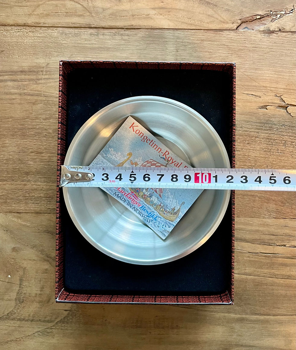 Thumbnail: Kongetinn Pewter Bowls — Unused Mid-Century Norwegian Design in Original Box