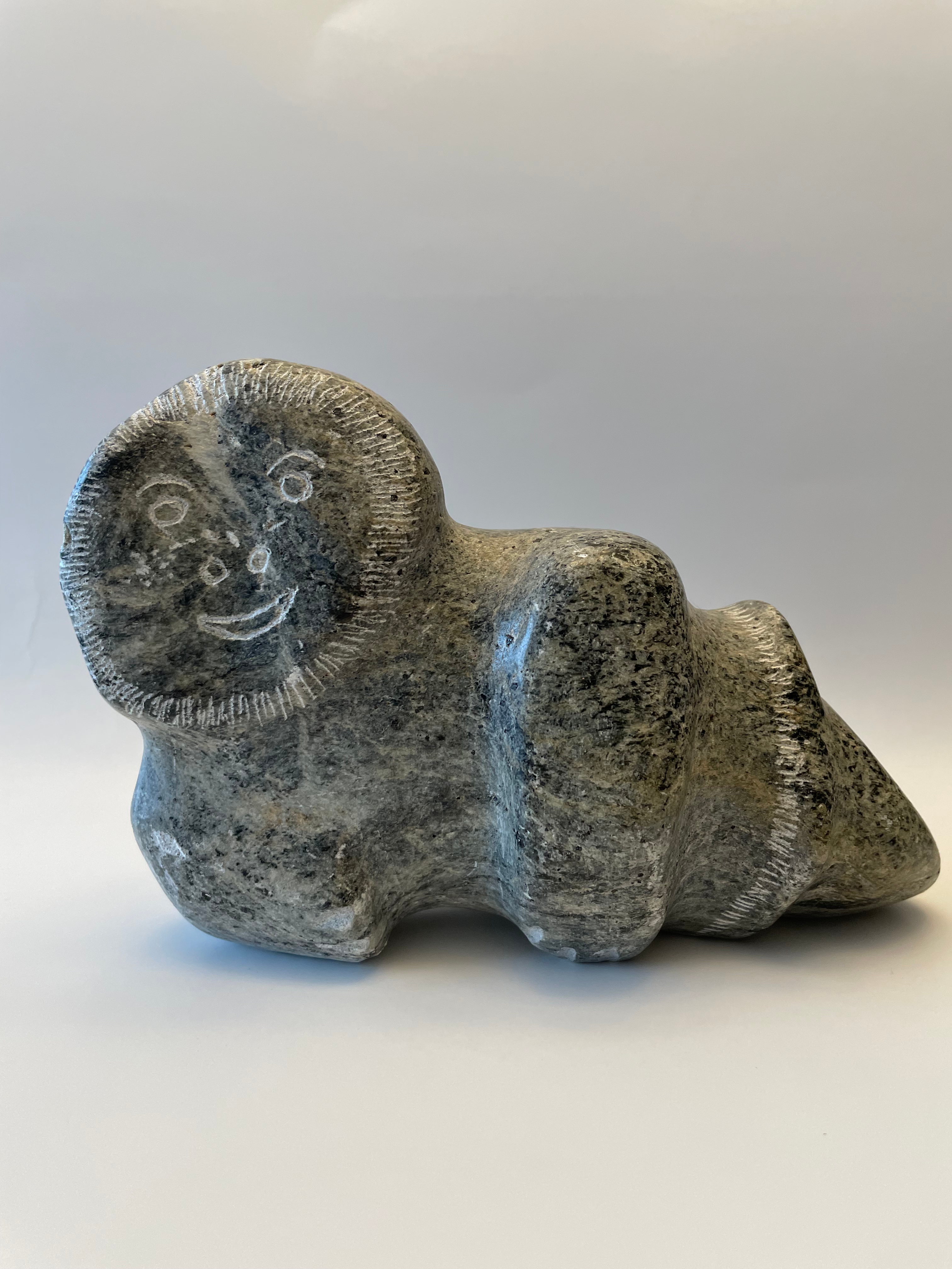 Inuit soapstone carving