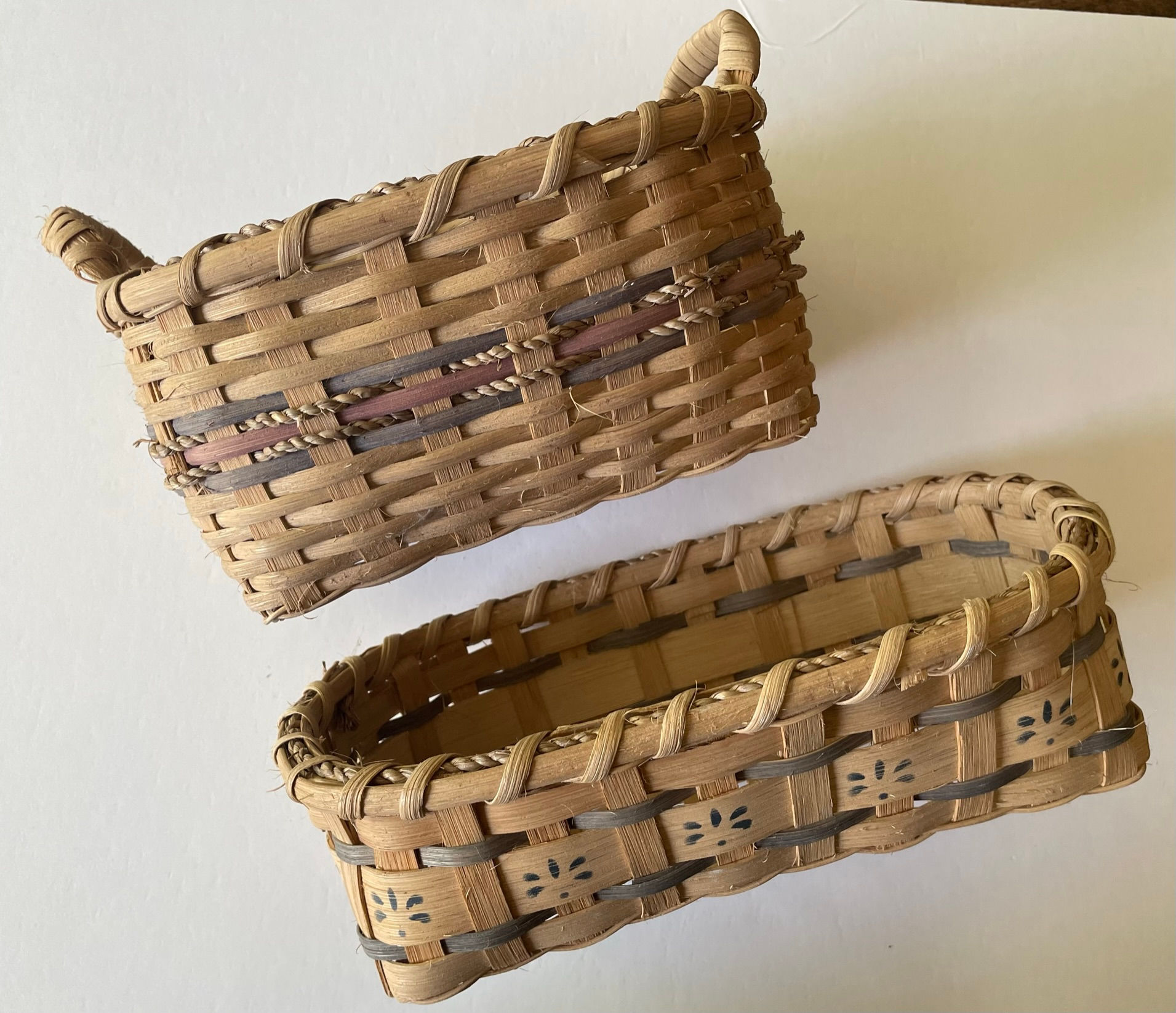 Pair of vintage baskets