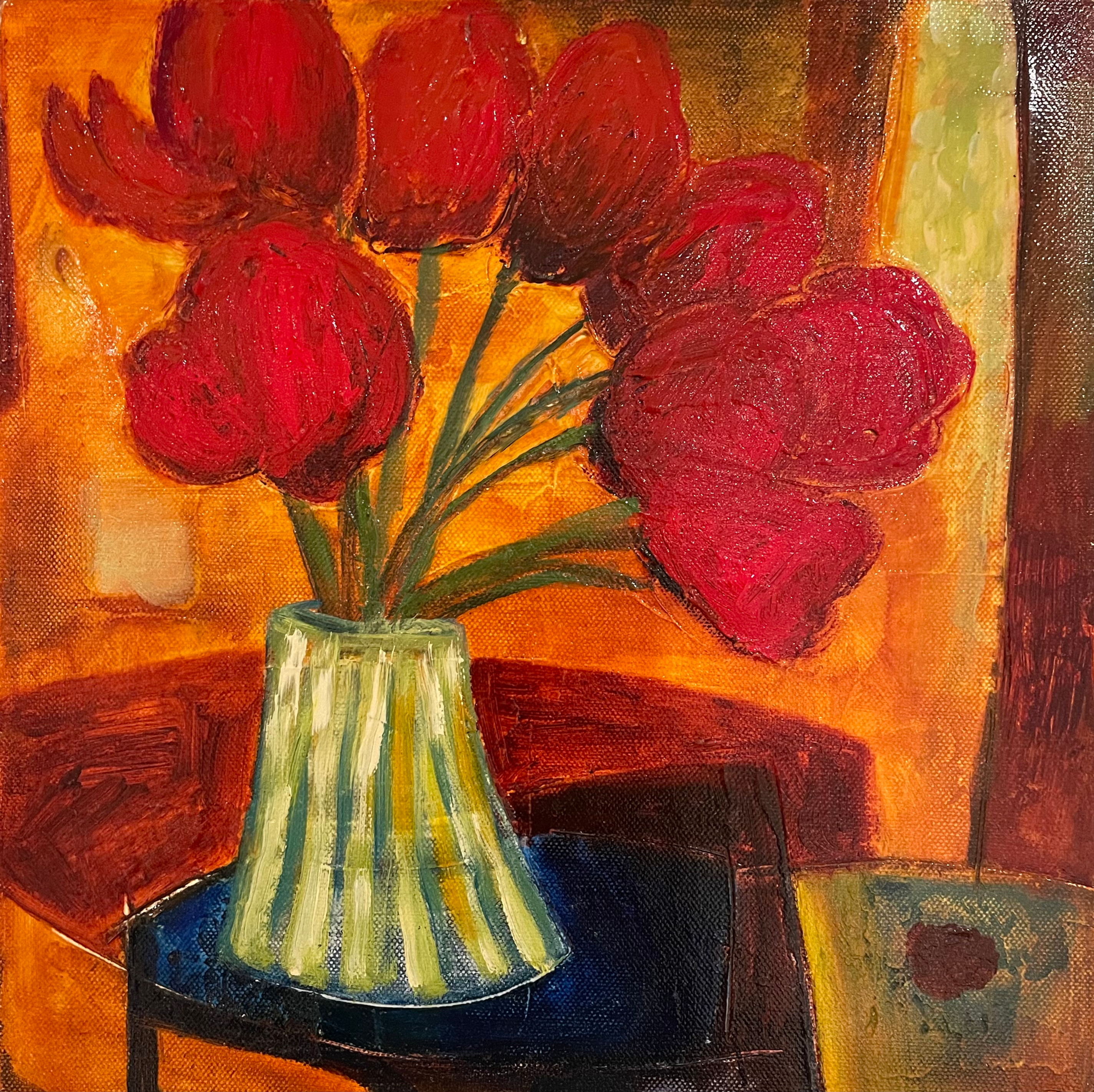 Téodora Pica, 12" x 12", Flowers
