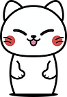 にゃんこけし・白猫