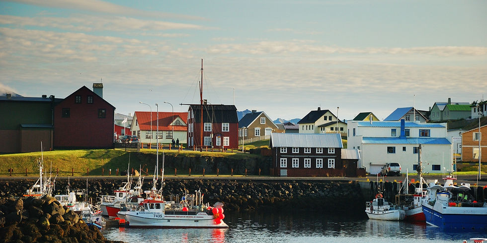 Stykkishólmur village harbor