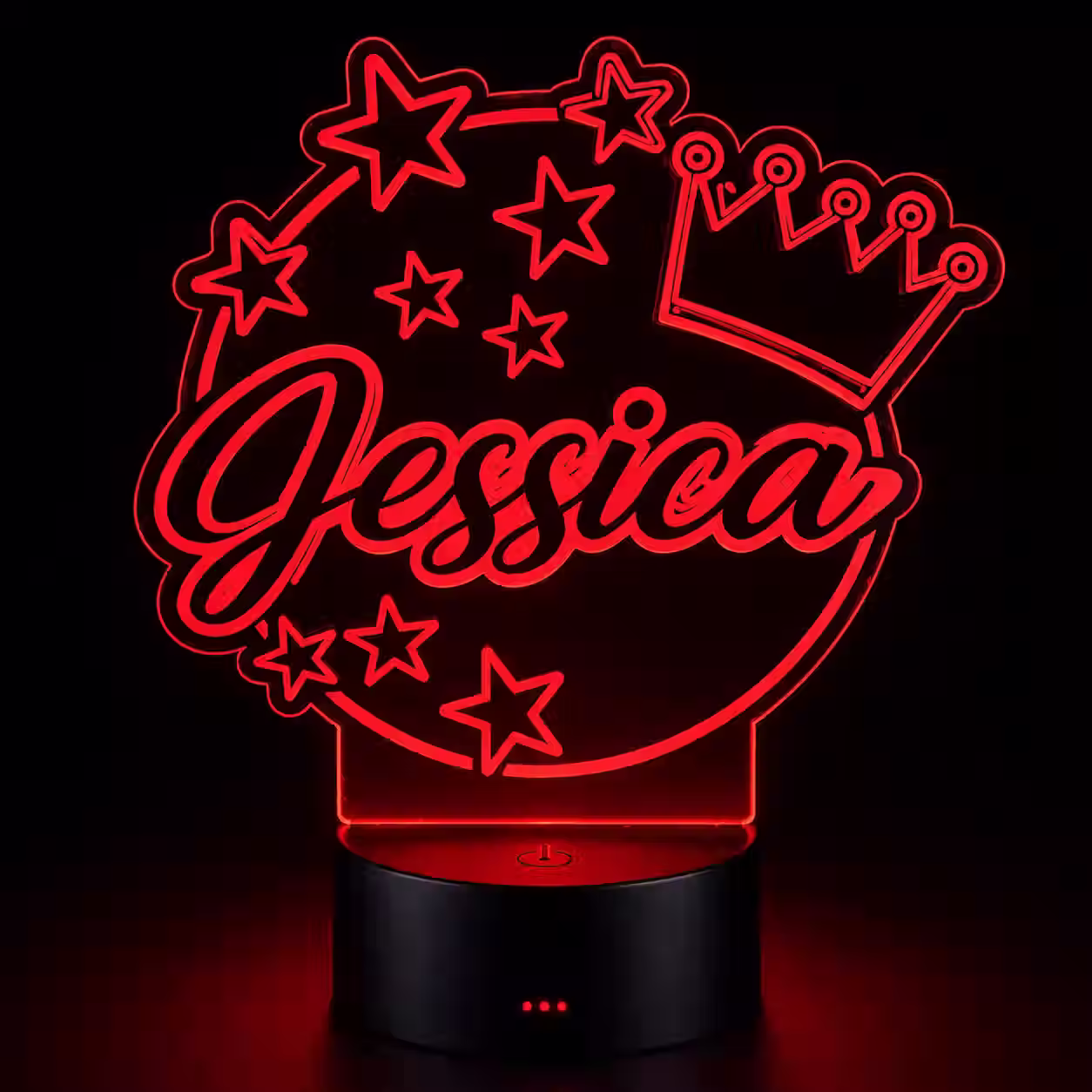 Lampada LED personalizzata in plexiglass