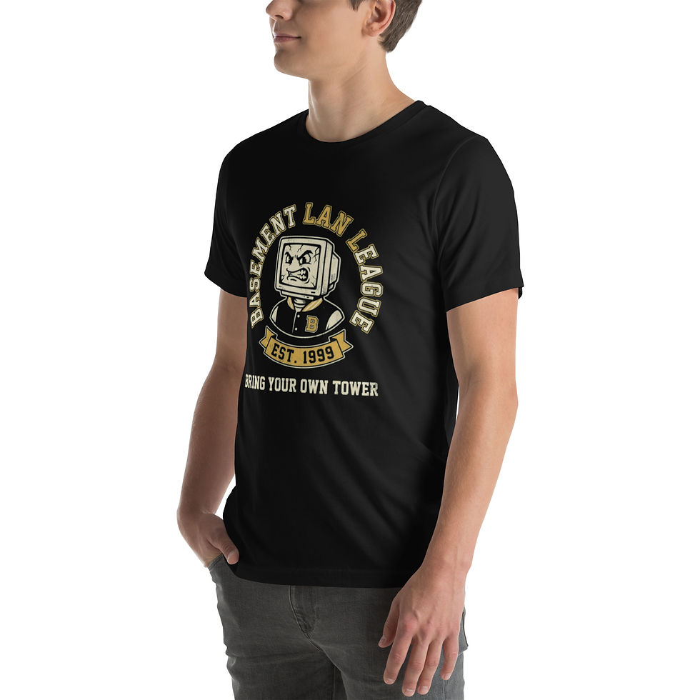 Thumbnail: Basement LAN League | Retro Gamer Tee