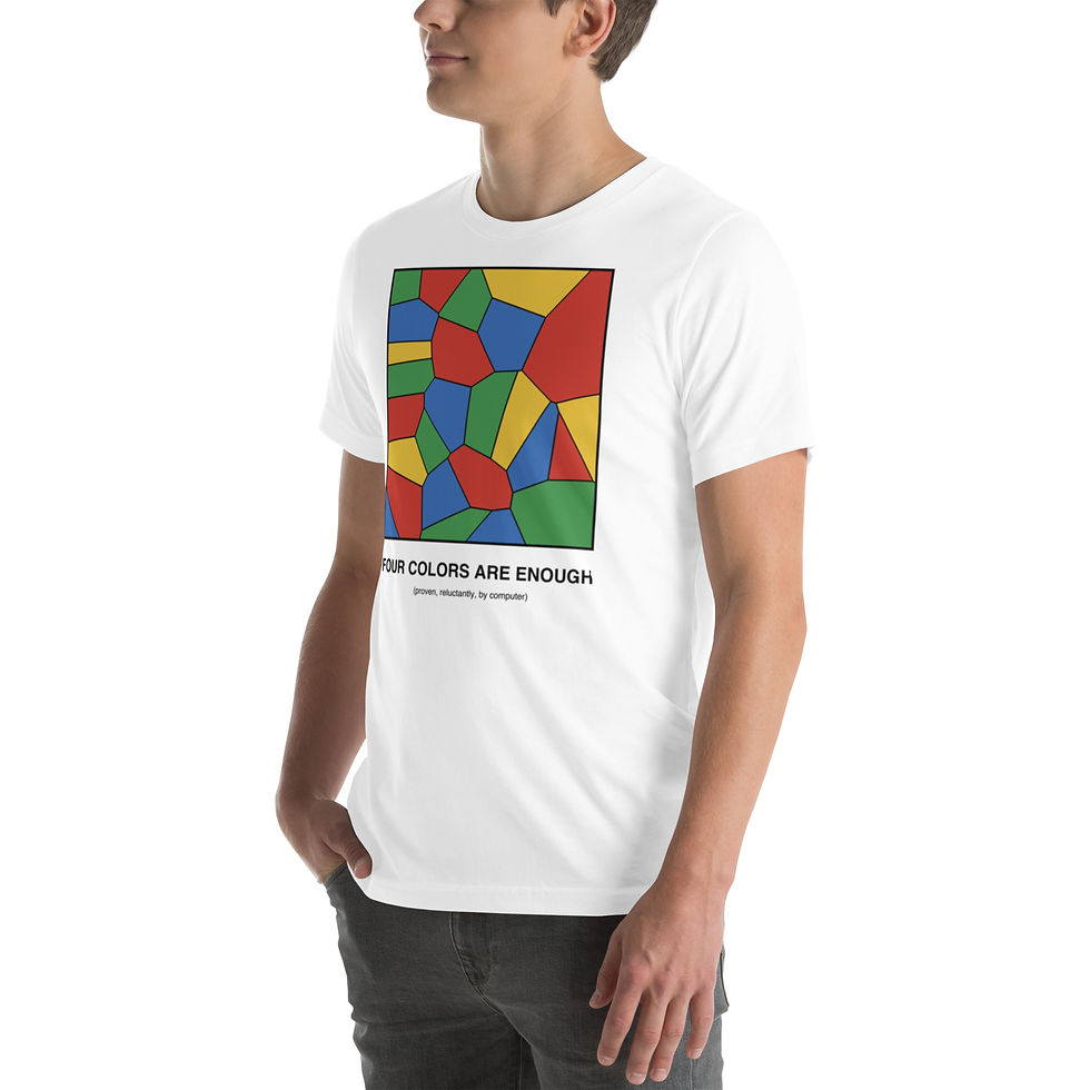 Thumbnail: Four Colors Are Enough | Math Theorem Tee