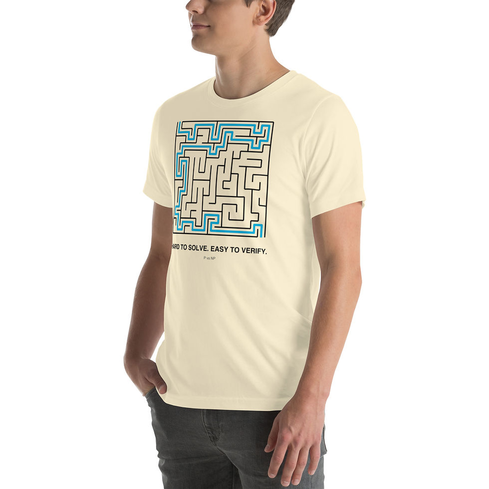 Thumbnail: Hard to Solve. Easy to Verify. — P vs NP | Computer Science Tee