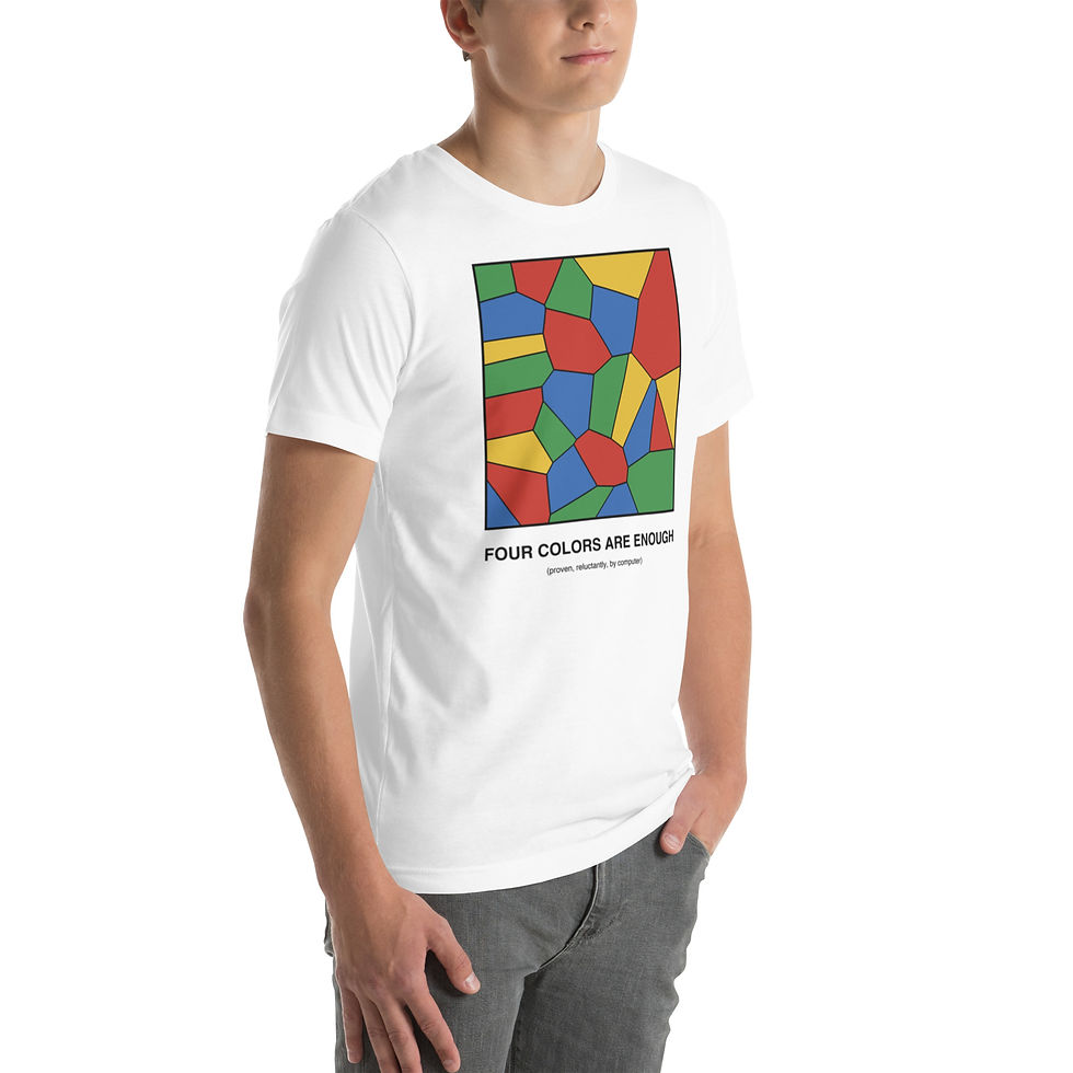 Thumbnail: Four Colors Are Enough | Math Theorem Tee