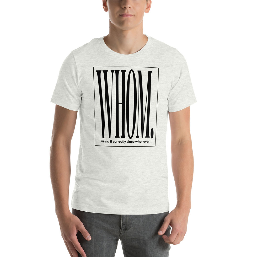 Thumbnail: Whom. — Using It Correctly Since Whenever | Grammar Tee