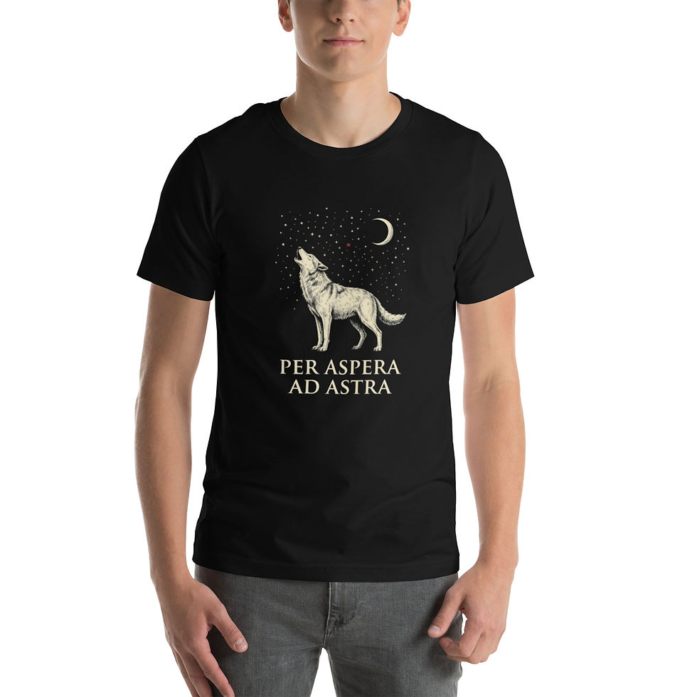 Thumbnail: Per Aspera Ad Astra | Sci-Fi Latin Tee