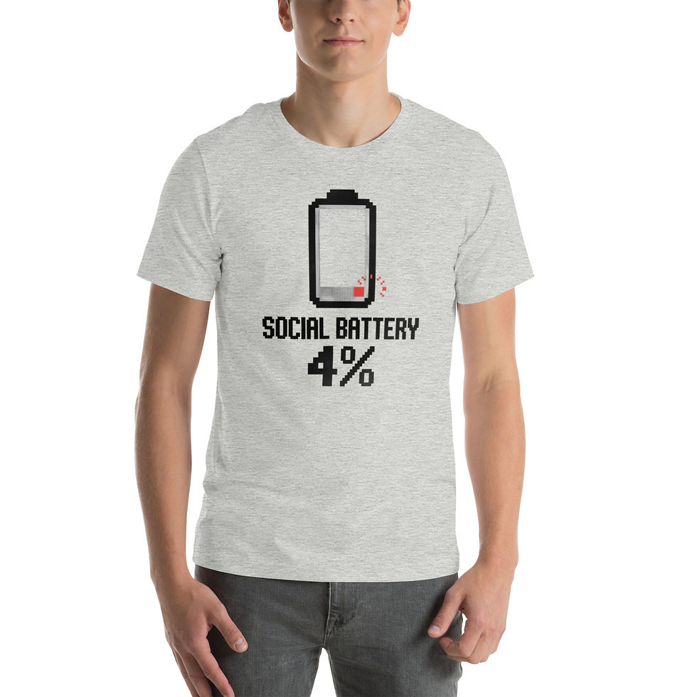 Thumbnail: Social Battery — 4% | Introvert Tee