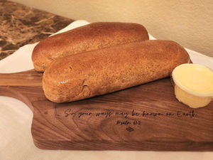 Rye Dinner Loaf served with a sample of creamy Steakhouse Sweet Butter
