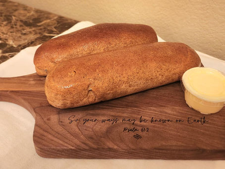 Rye Dinner Loaf served with a sample of creamy Steakhouse Sweet Butter