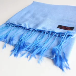 Silky Delicate Two Toned Water Pashmina Shawl-Lapis Blue