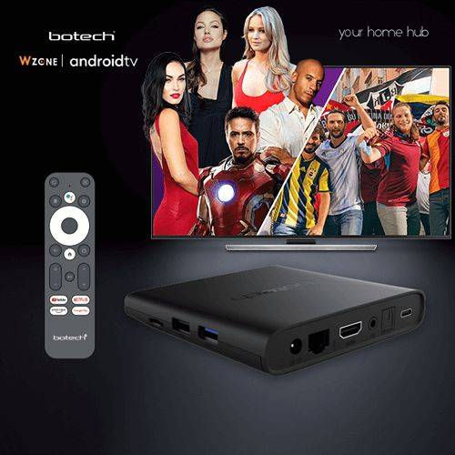 Miniaturbild: GigaBlue x Botech WZONE 4K ANDROID 10 TV Box HDR60Hz / HDMI2.1 Streaming Empfang