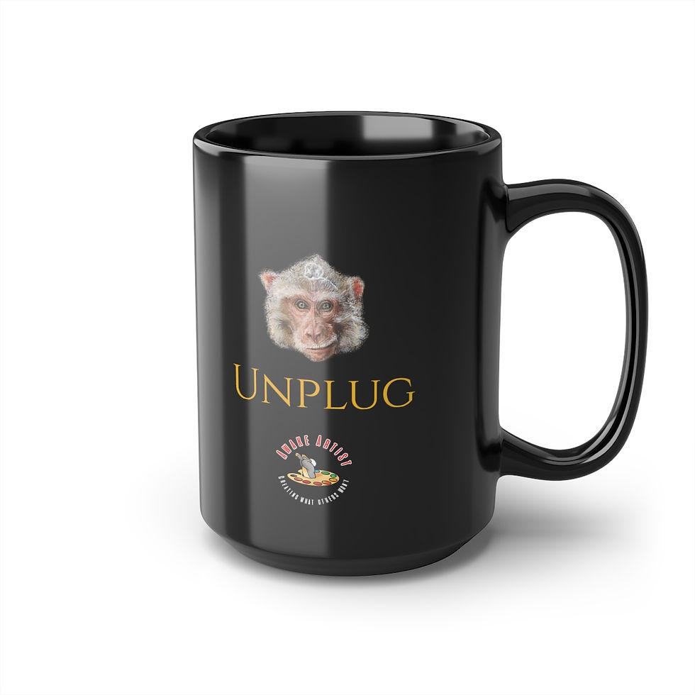 Thumbnail: 100th Monkey Unplugged Mug, 15oz