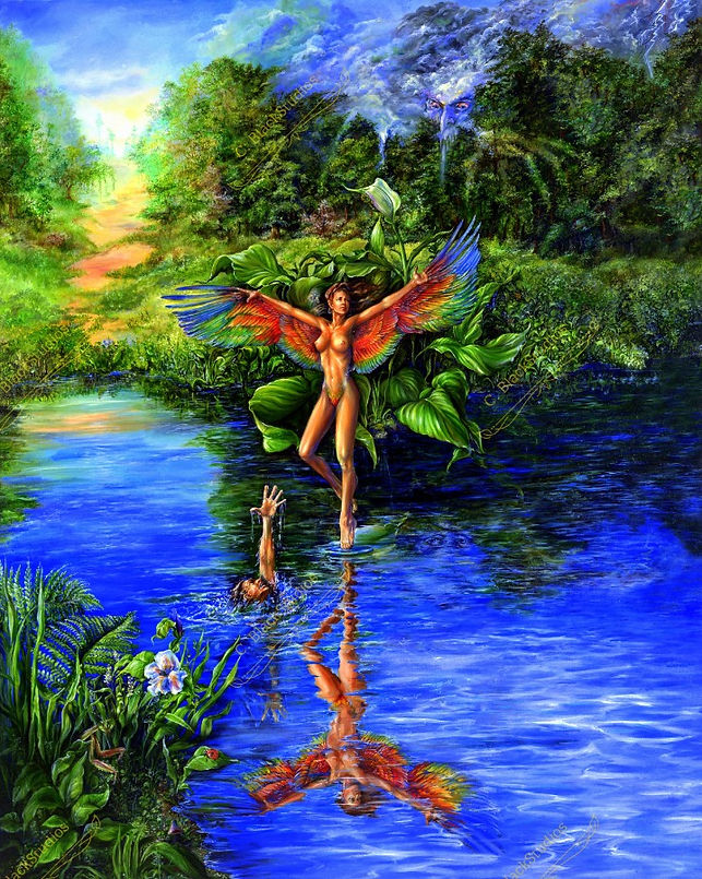 Life Flight Oil Painting by Colleen Black