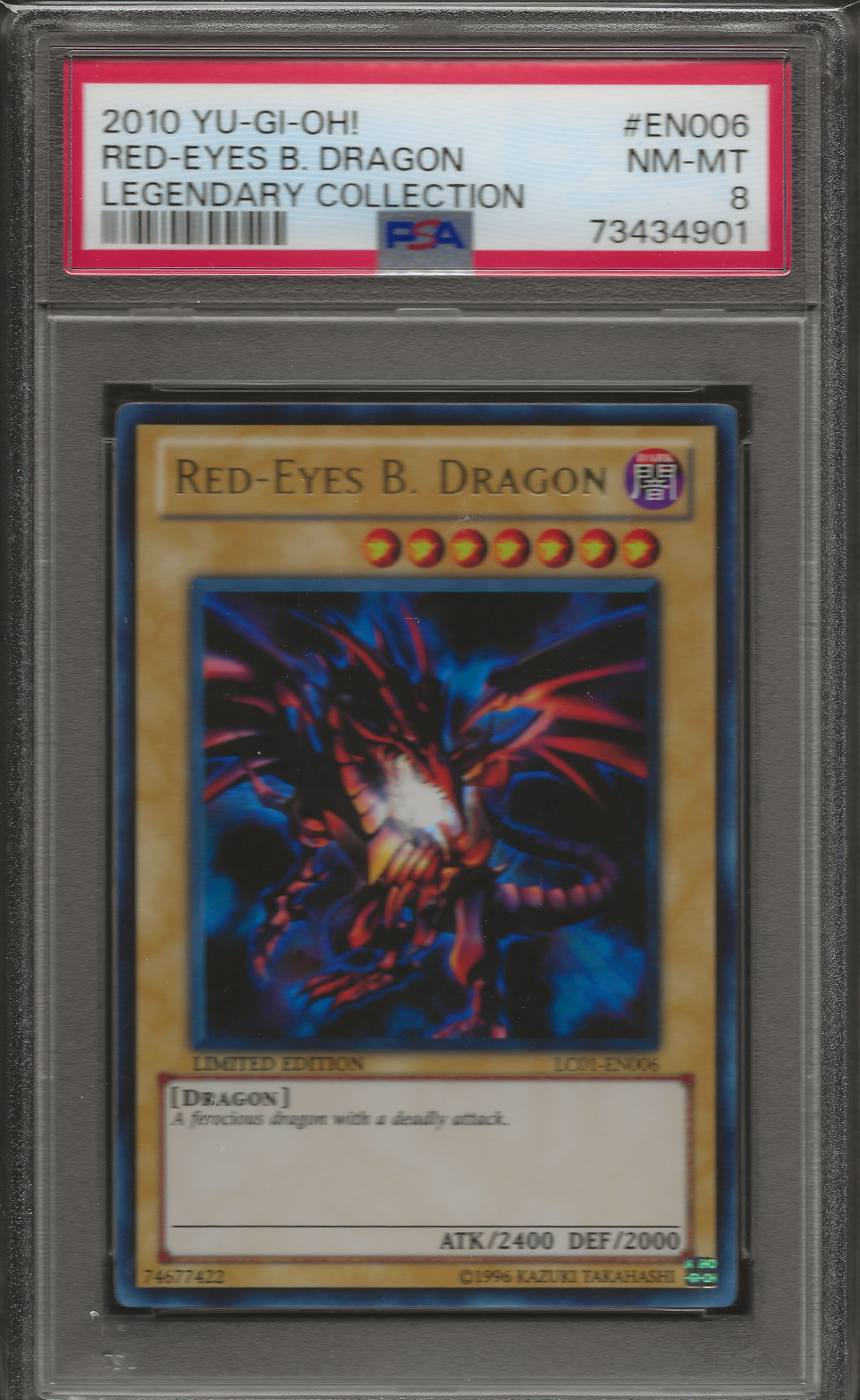 Red-Eyes B. Dragon PSA 8
