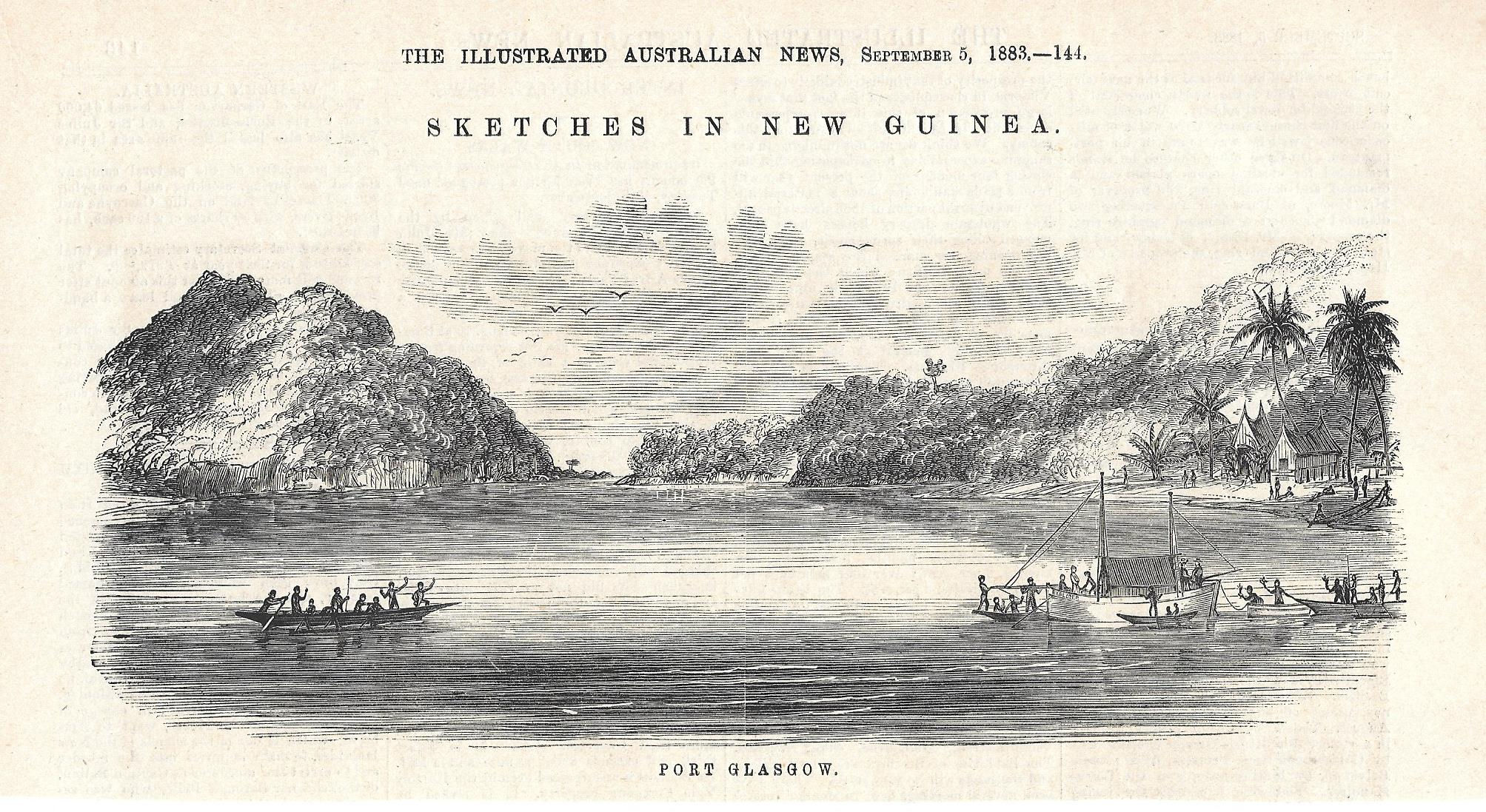 SKETCHES IN NEW GUINEA. PORT GLASGOW