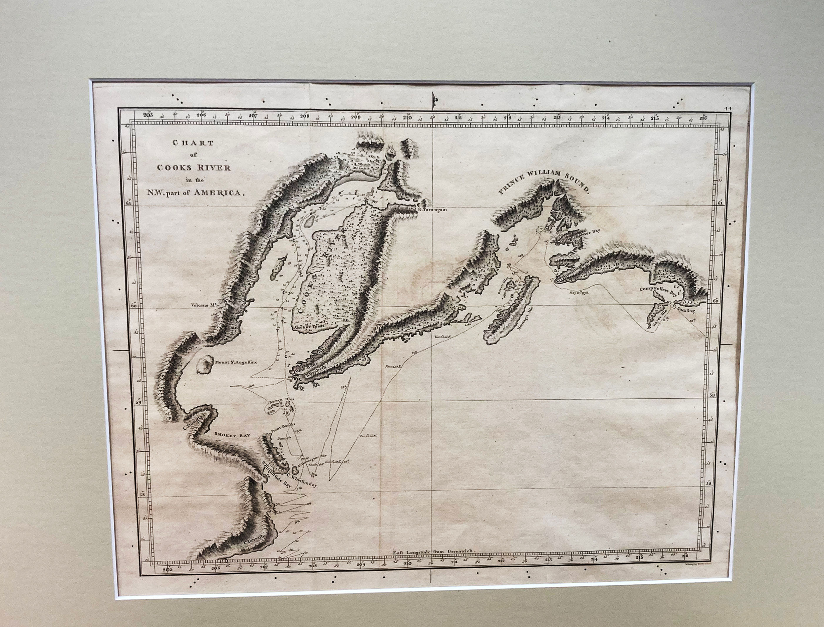 . . . COOKS RIVER . . . [Anchorage, Alaska]. James Cook. 1784.