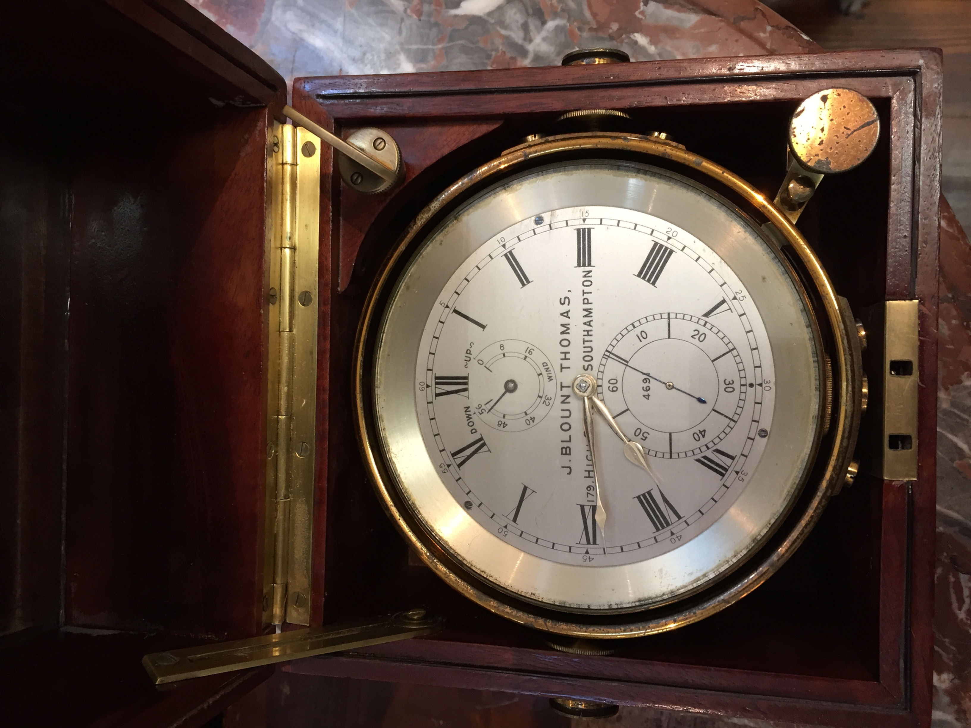 MARINE CHRONOMETER. J. BLOUT THOMAS. 2 Day. c1914.