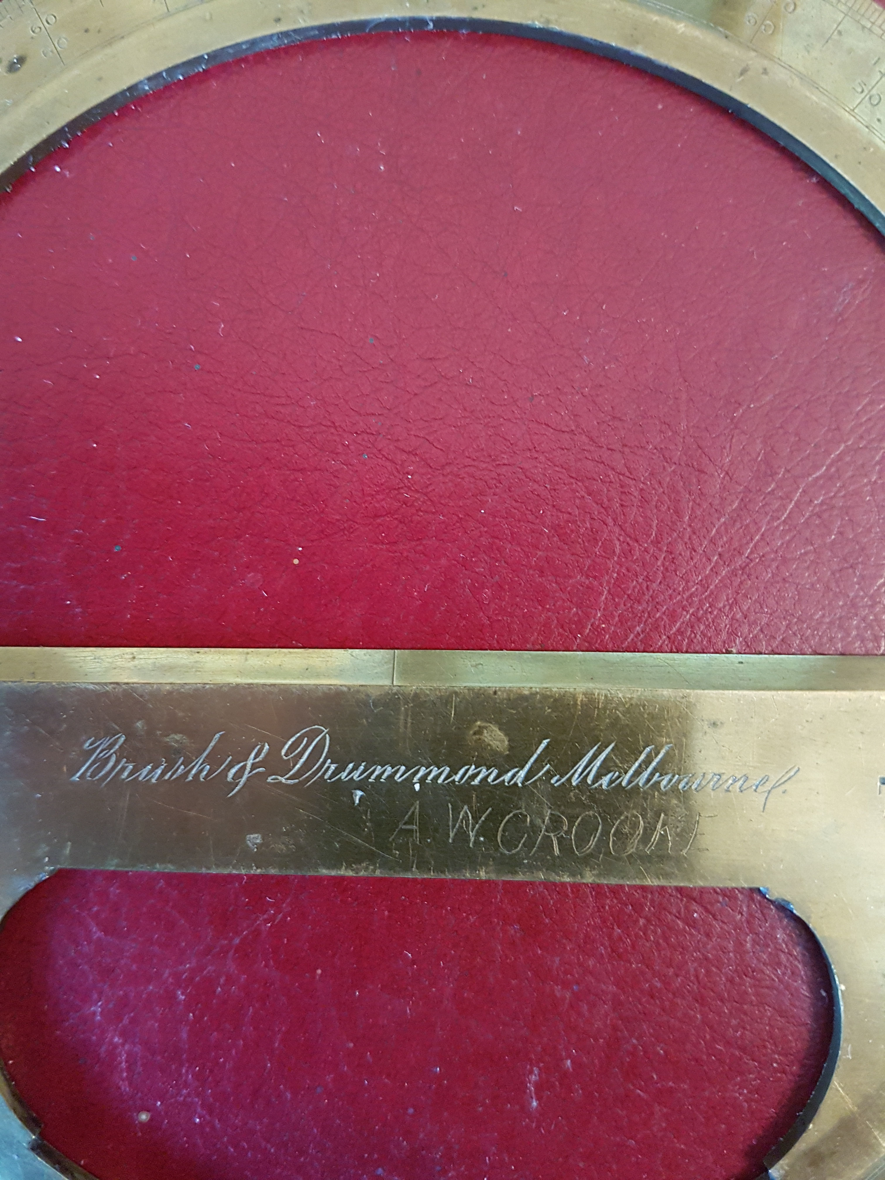 PROTRACTOR. Brush & Drummond Melbourne. [6 inch]