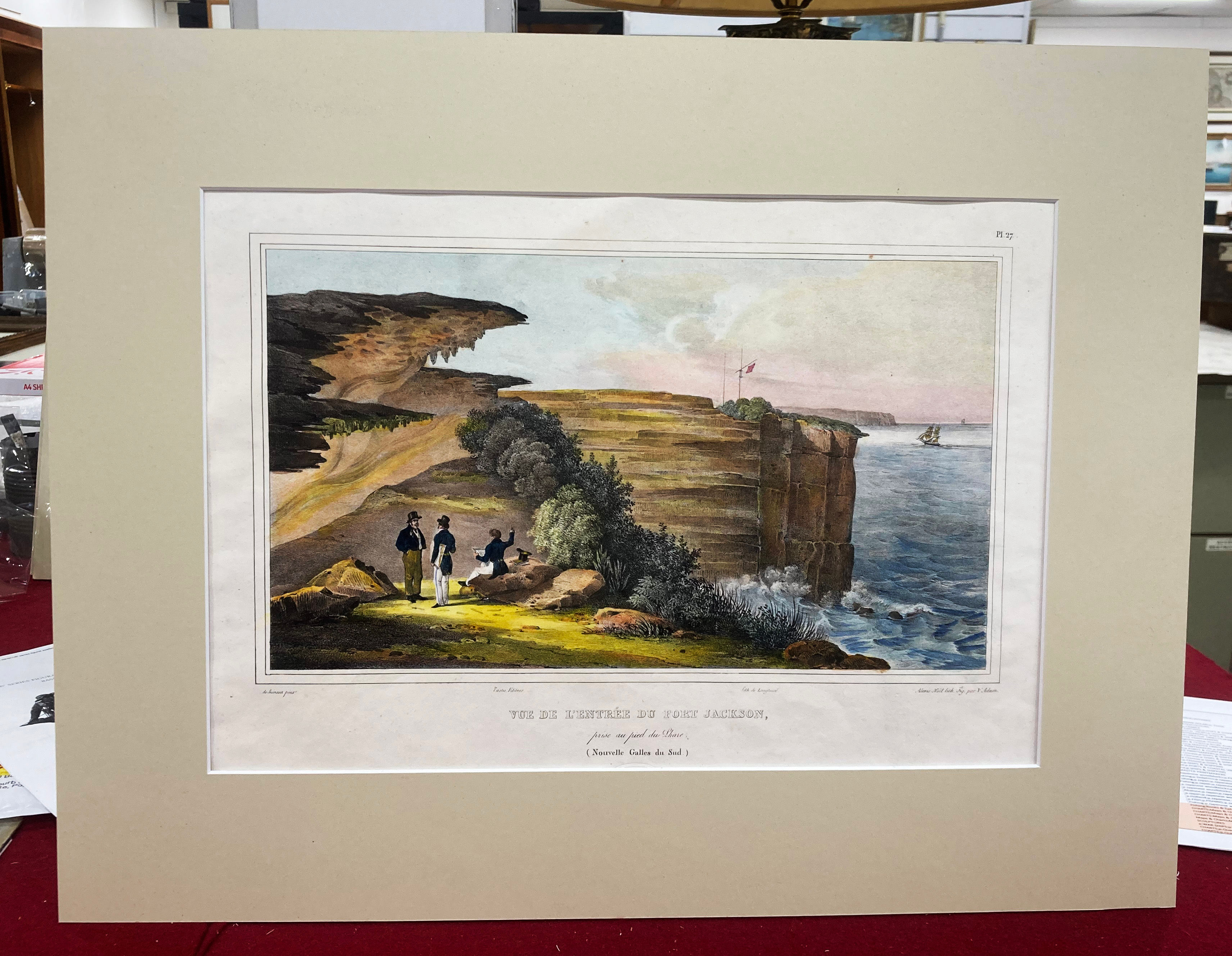 [SYDNEY HEADS]. VUE DE L'ENTREE DU PORT JACKSON. 1833