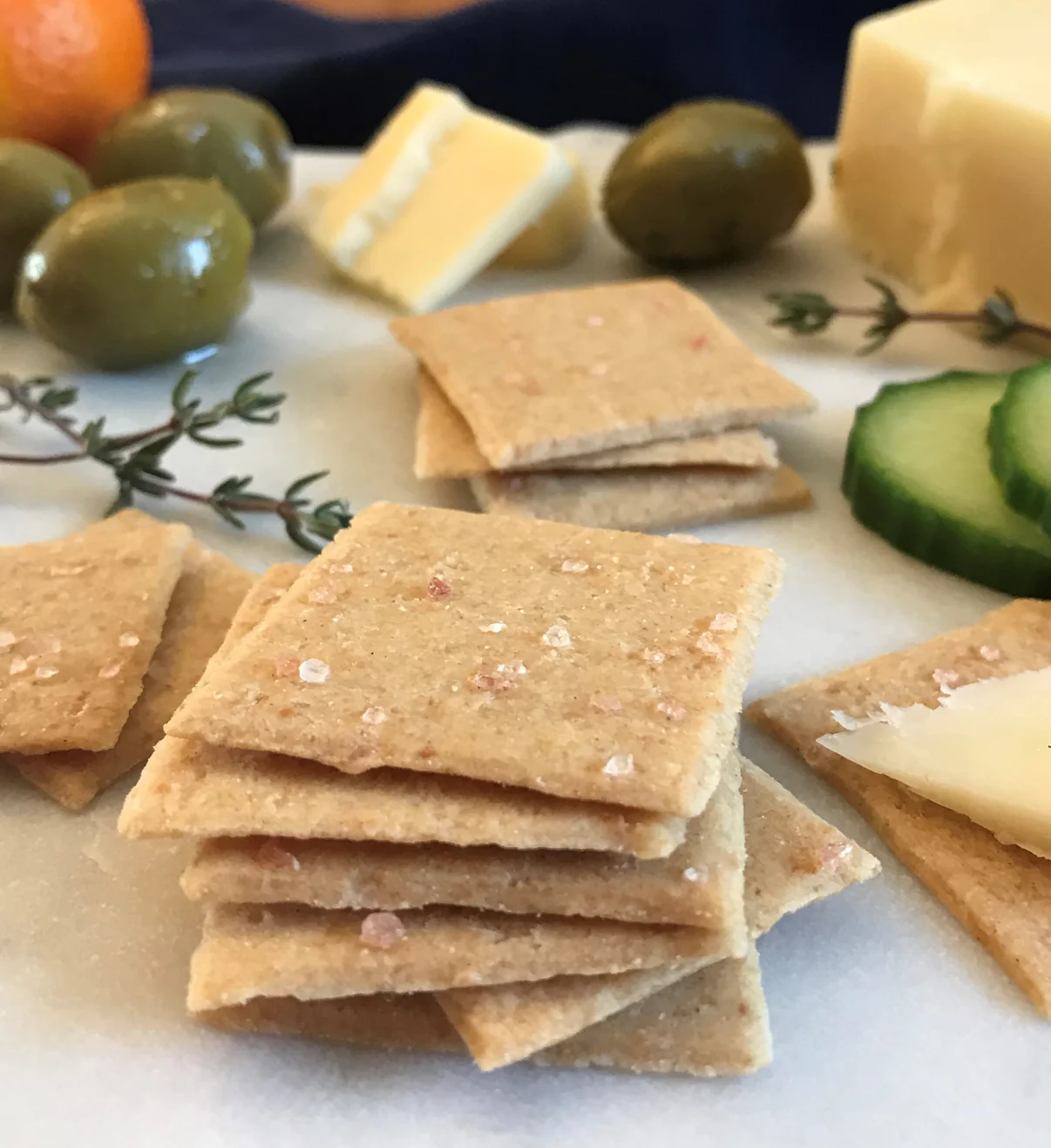 Sea Salt Gluten Free Crackers Onesto theoliveoilpantry2