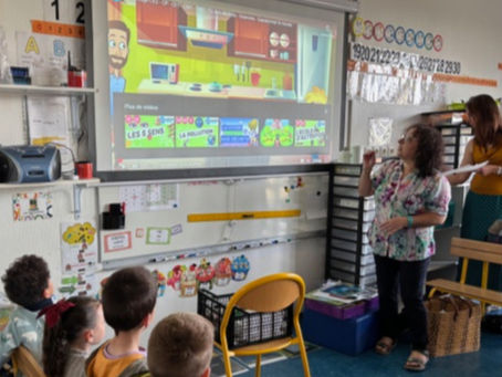 Atelier de tri des déchets à l'école Tabarly