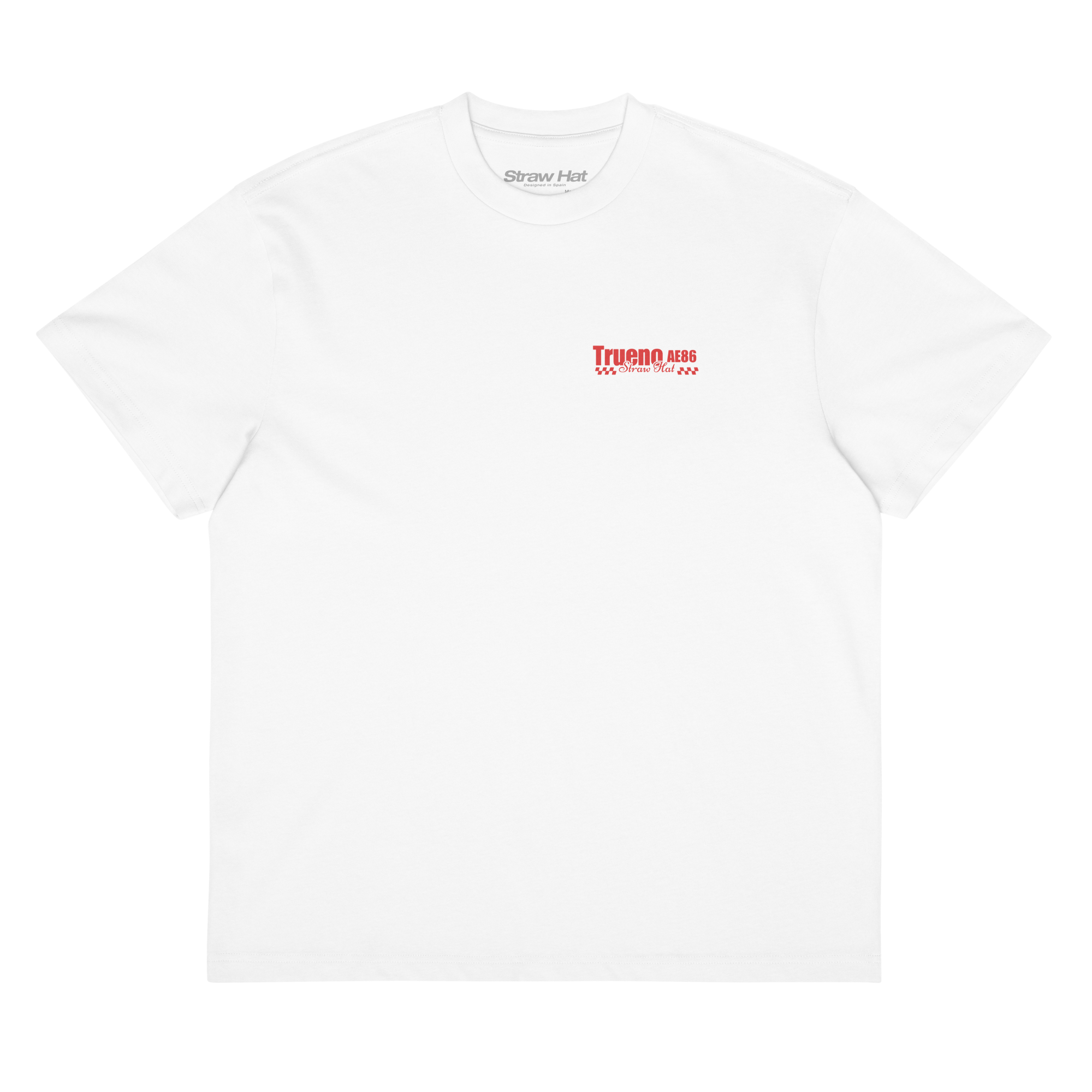 Camiseta Initial D Oversize de Straw Hat Brand sobre modelo
