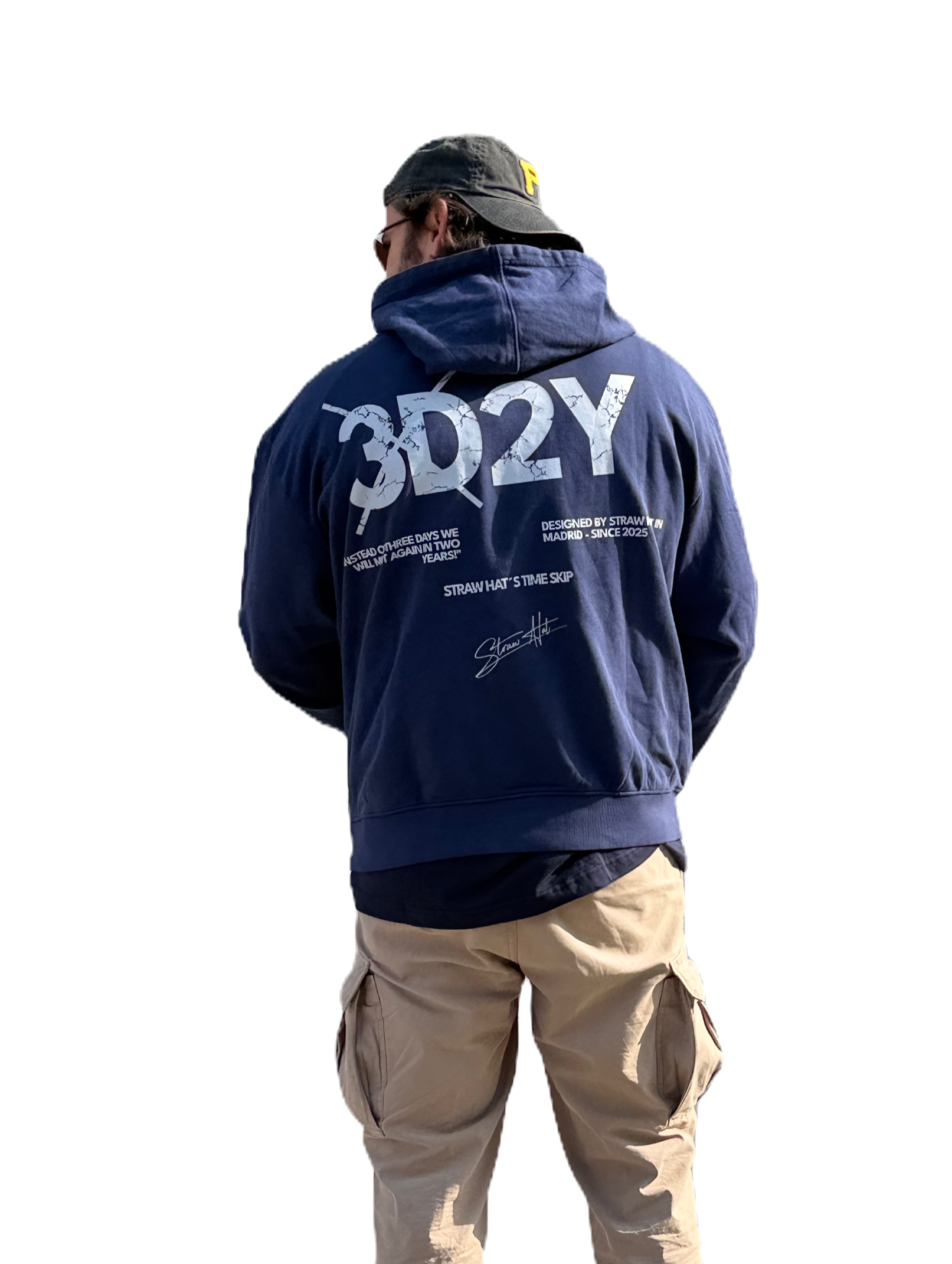 Sudadera 3D2Y Oversize One Piece — Straw Hat Brand streetwear anime España