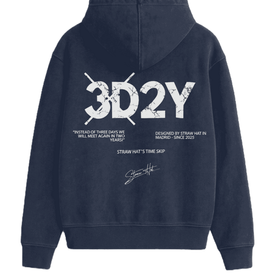 Sudadera 3D2Y Oversize — Straw Hat Brand, streetwear inspirado en anime