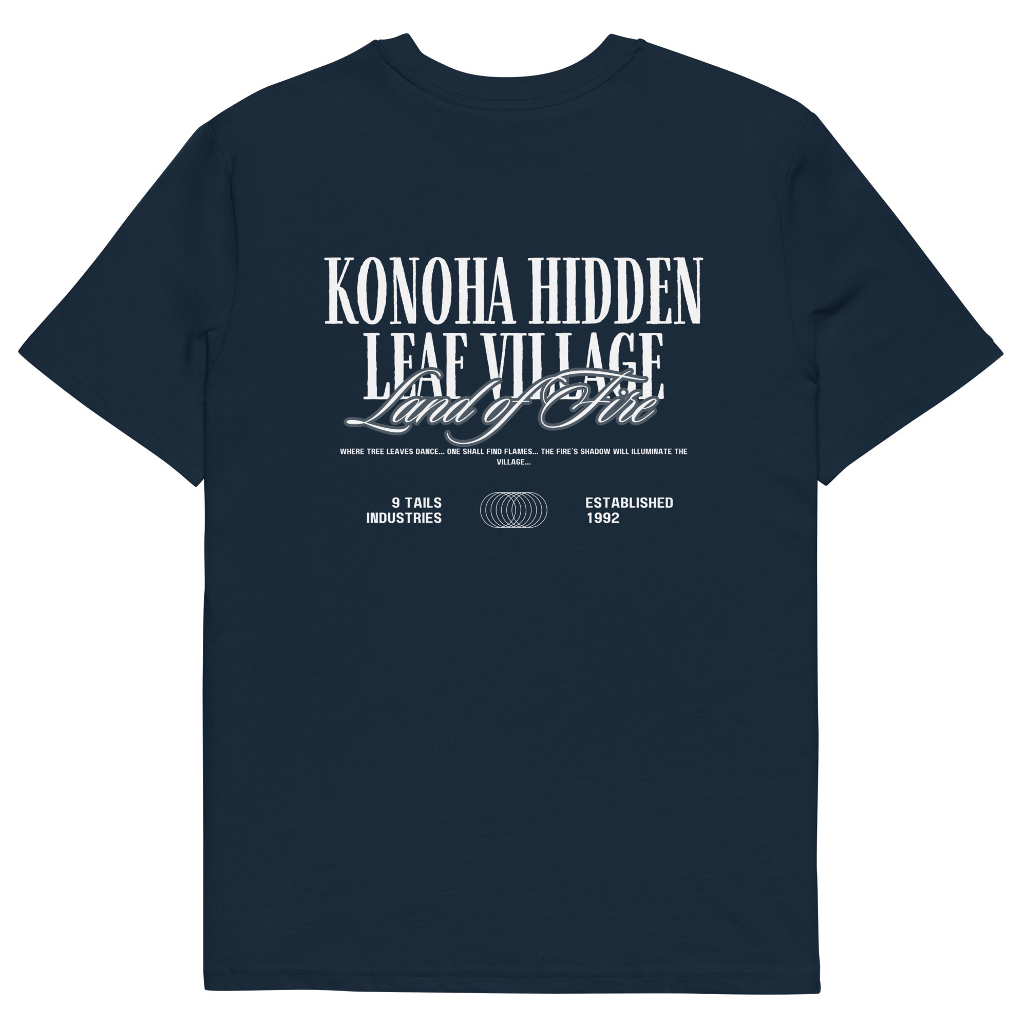 Camiseta Konoha Hidden Village diseño Naruto — Straw Hat Brand