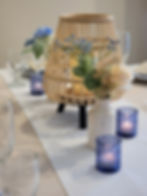 Thumbnail: Blue Textured Glass Votive