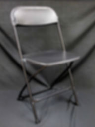 Black Metal Folding Chair