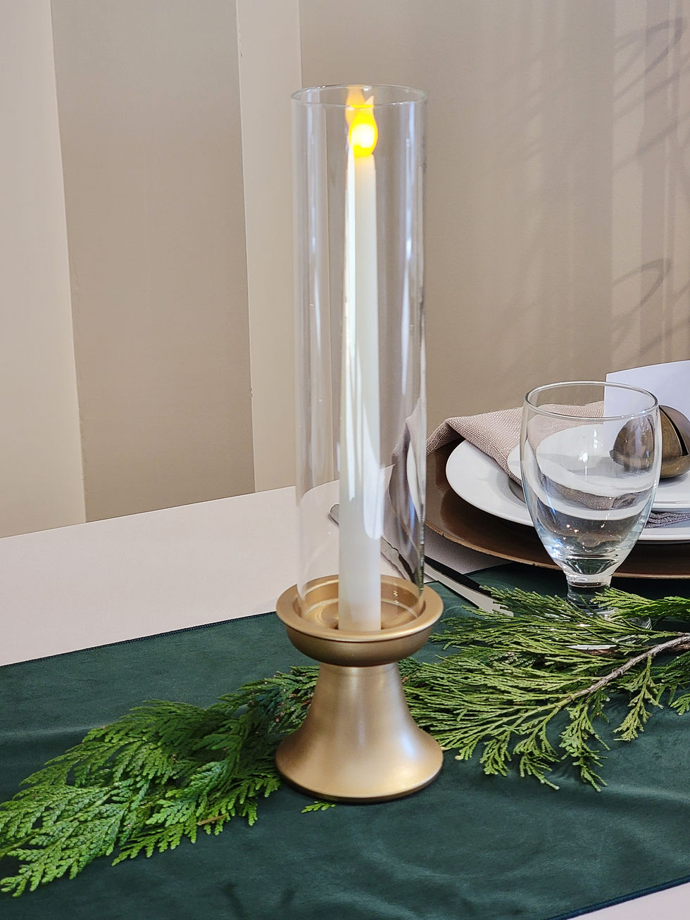 Thumbnail: Gold Taper Candle Holders