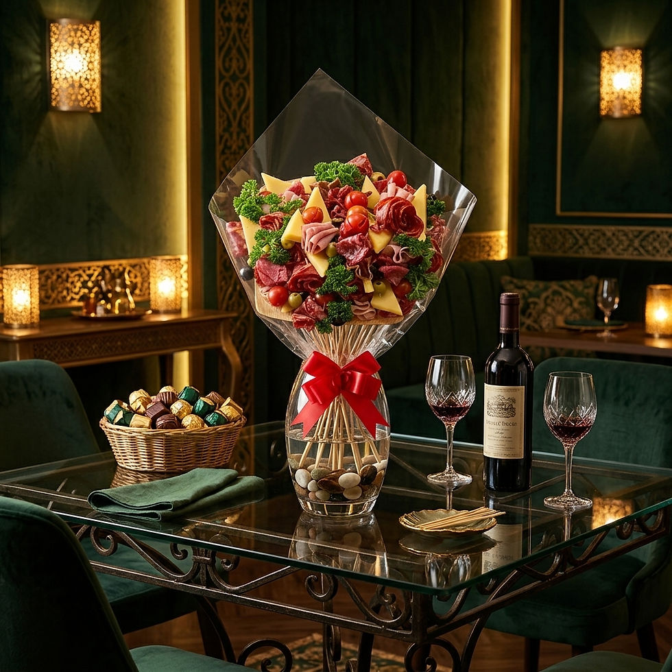 Arranged Food and Objects