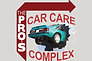 The Pro's Logo, back end of a mustang hanging out of a wall