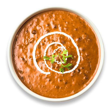 a bowl of dal makhani made with best dal makhani recipe, with the use of chef's formula dal makhani spice mix