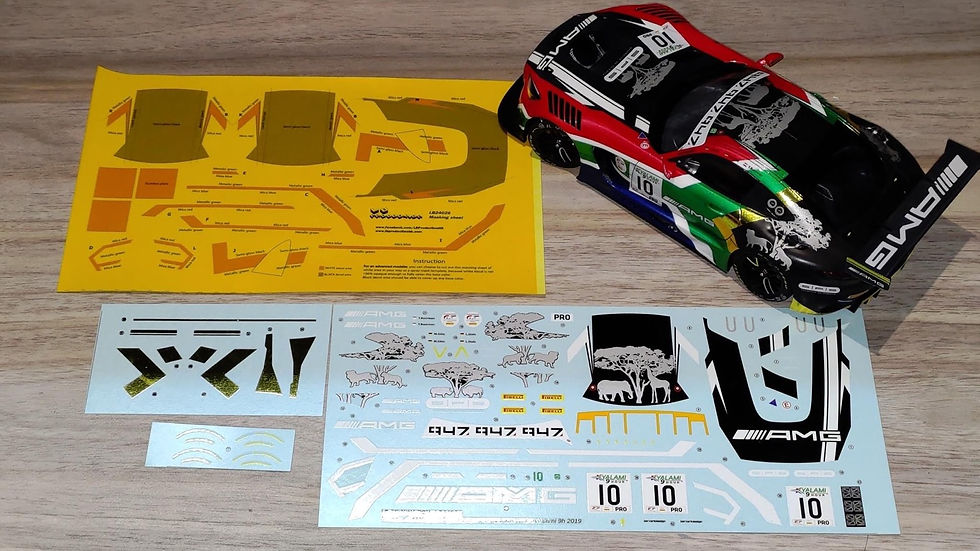 Thumbnail: 1/24 Mercedes AMG GT3 SPS automotive performance - Kyalami 9H 2019 (with chrome 