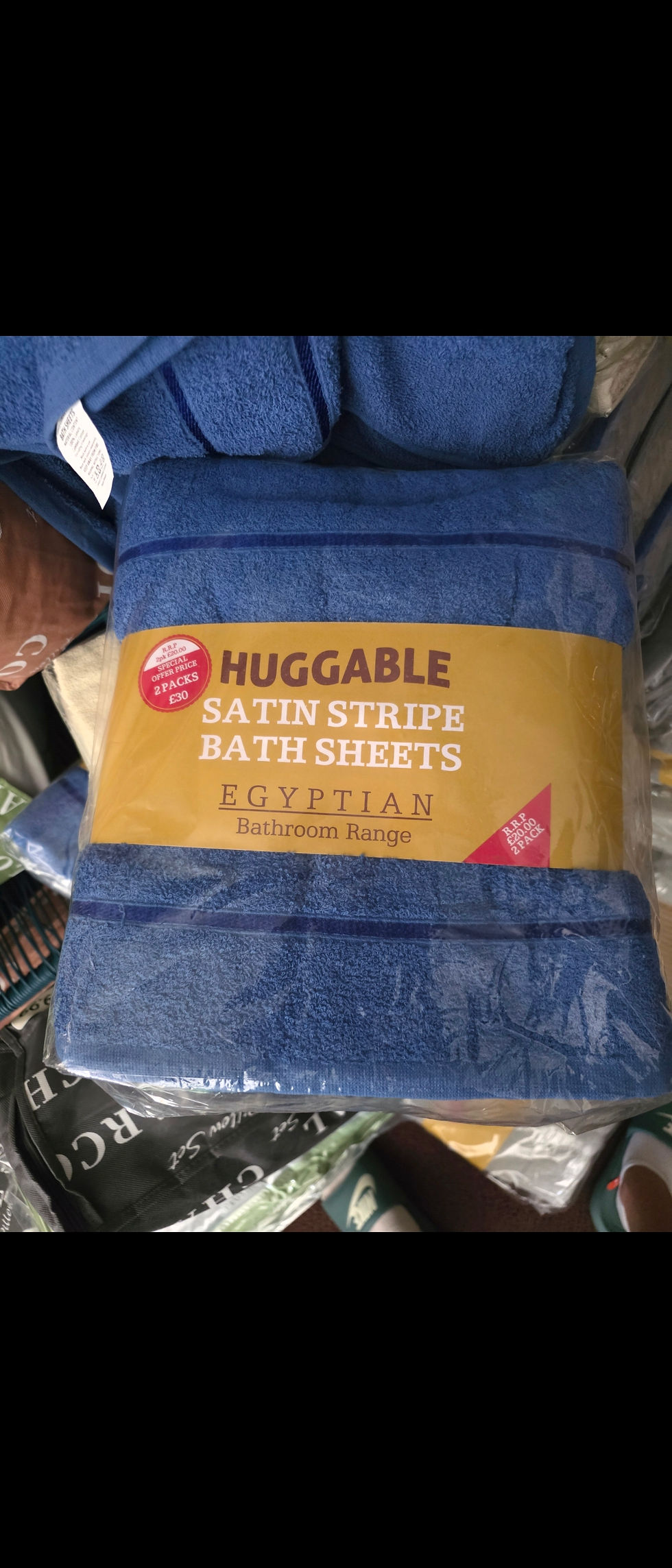 Thumbnail: Egyptian cotton bath sheets pack of 2