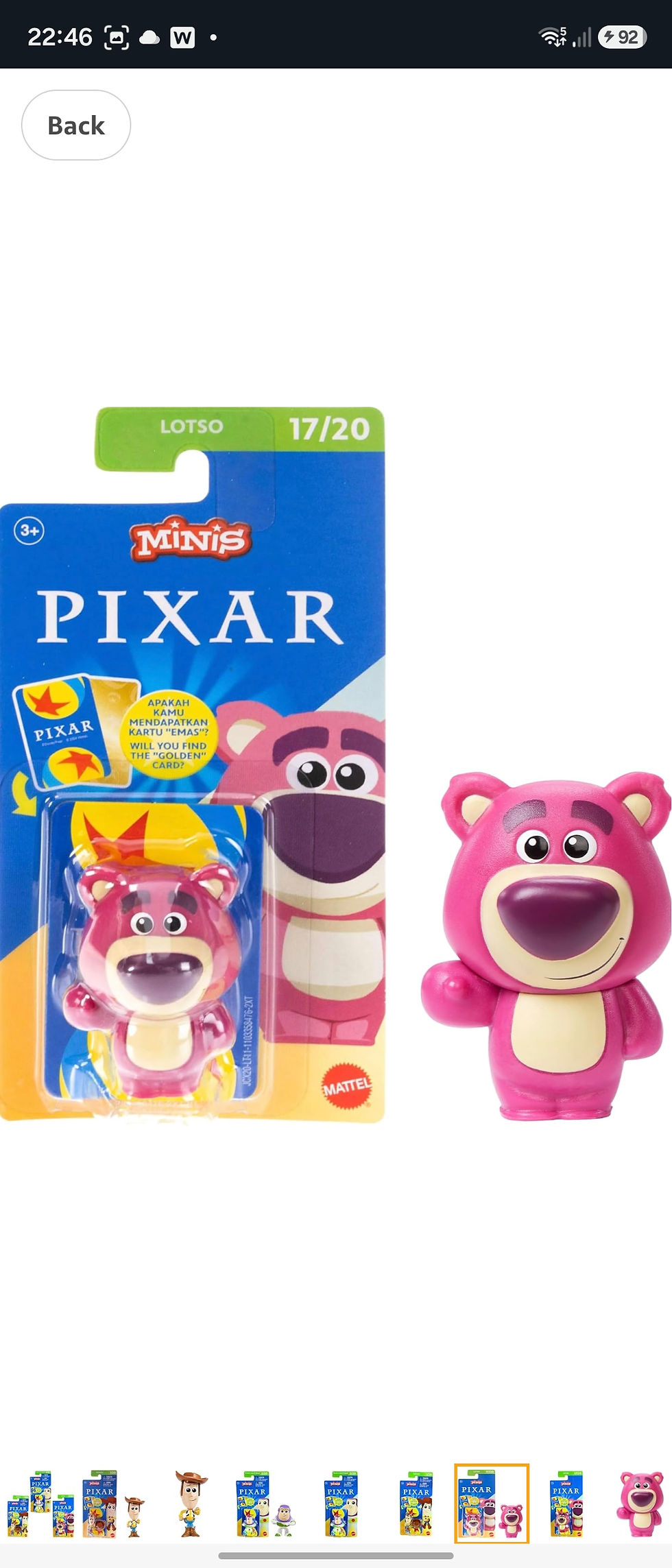 Thumbnail: Disney minis toy story monster inc