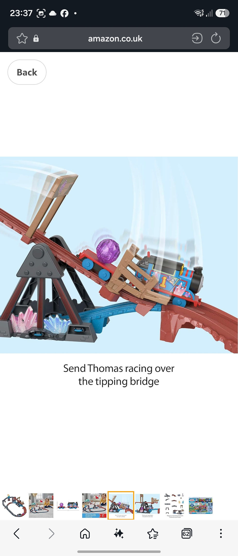 Thumbnail: Thomas tank engine crystal caves playset