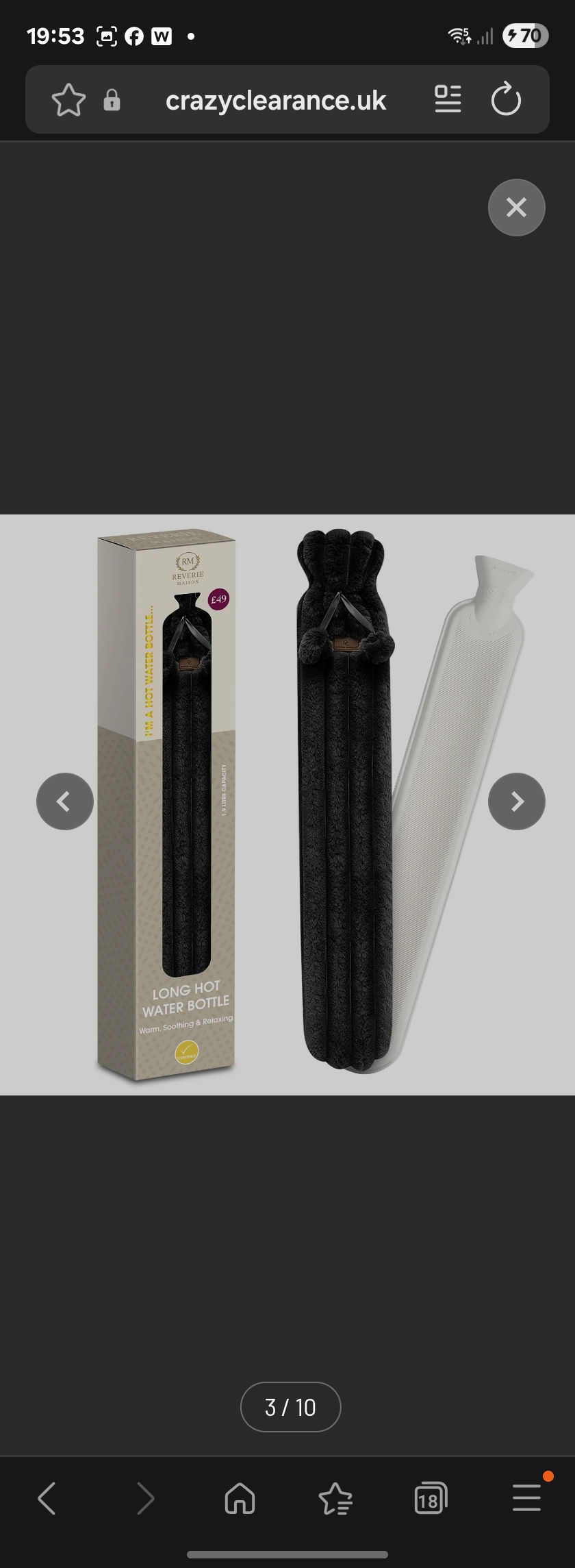 Thumbnail: Xl hot water bottle 