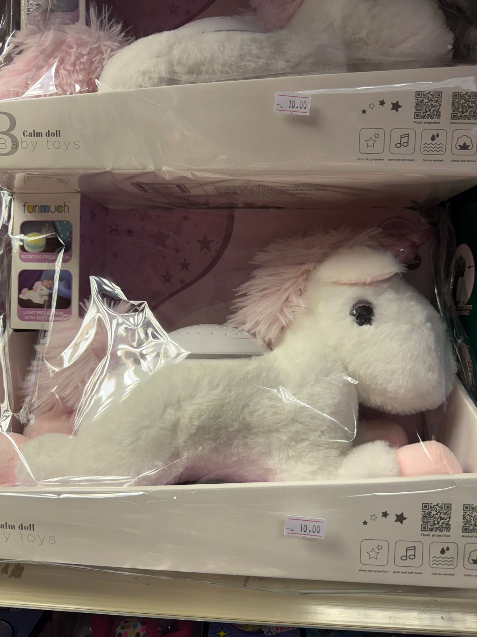 Unicorn night light teddie projector 