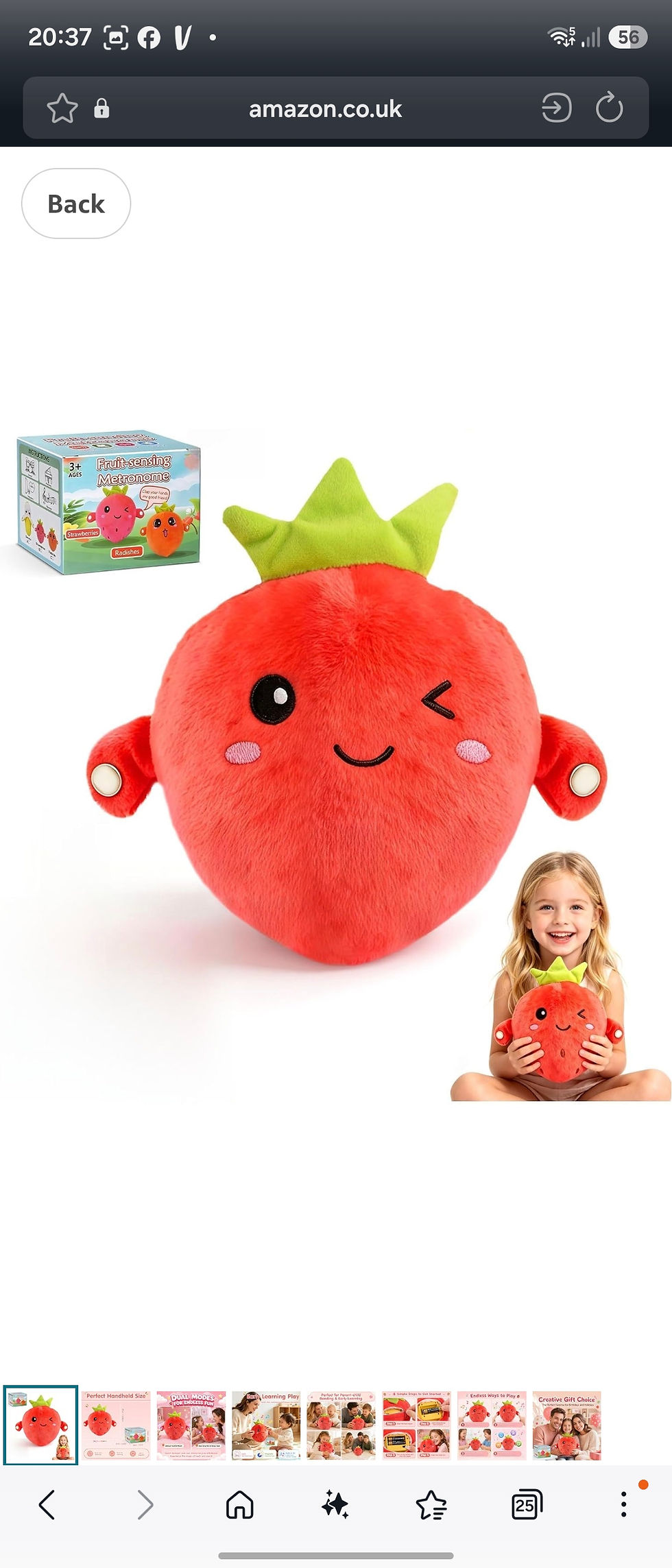 Thumbnail: Musical sensory squishy plush