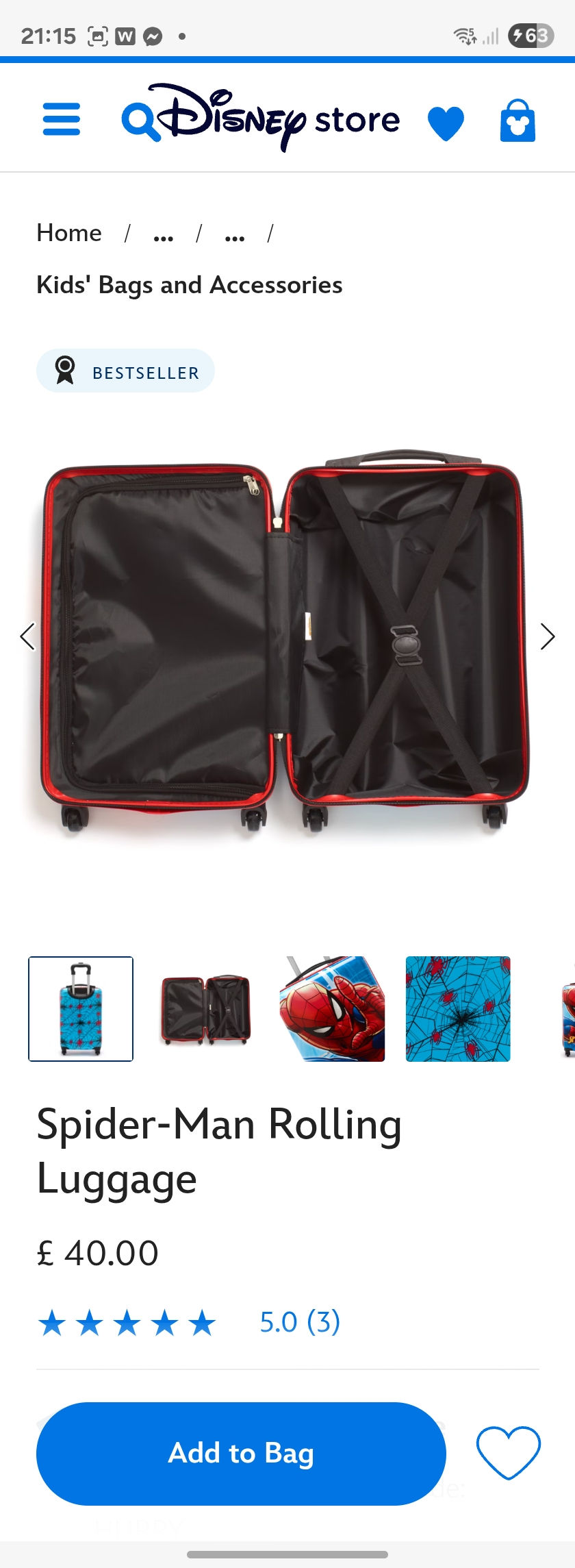Thumbnail: Kids suitcase 
