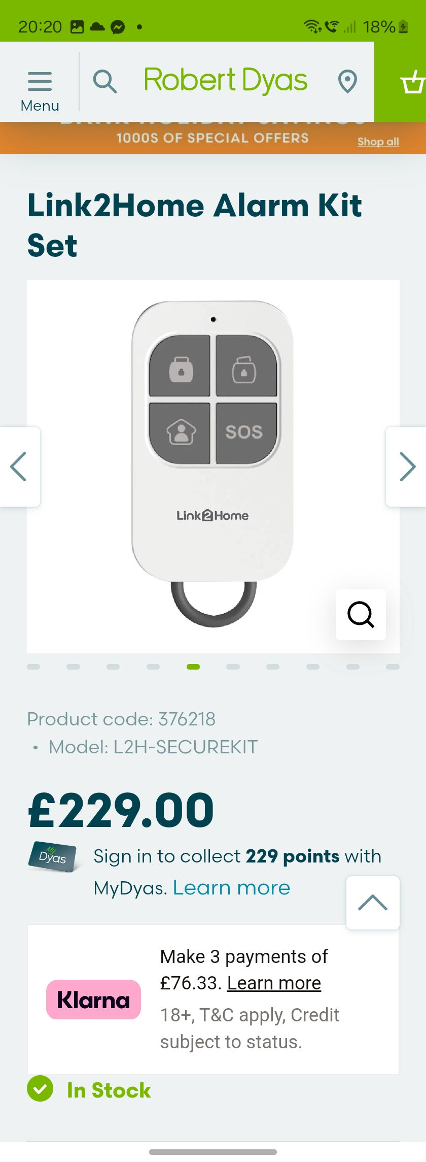 Thumbnail: Link too home alarm system