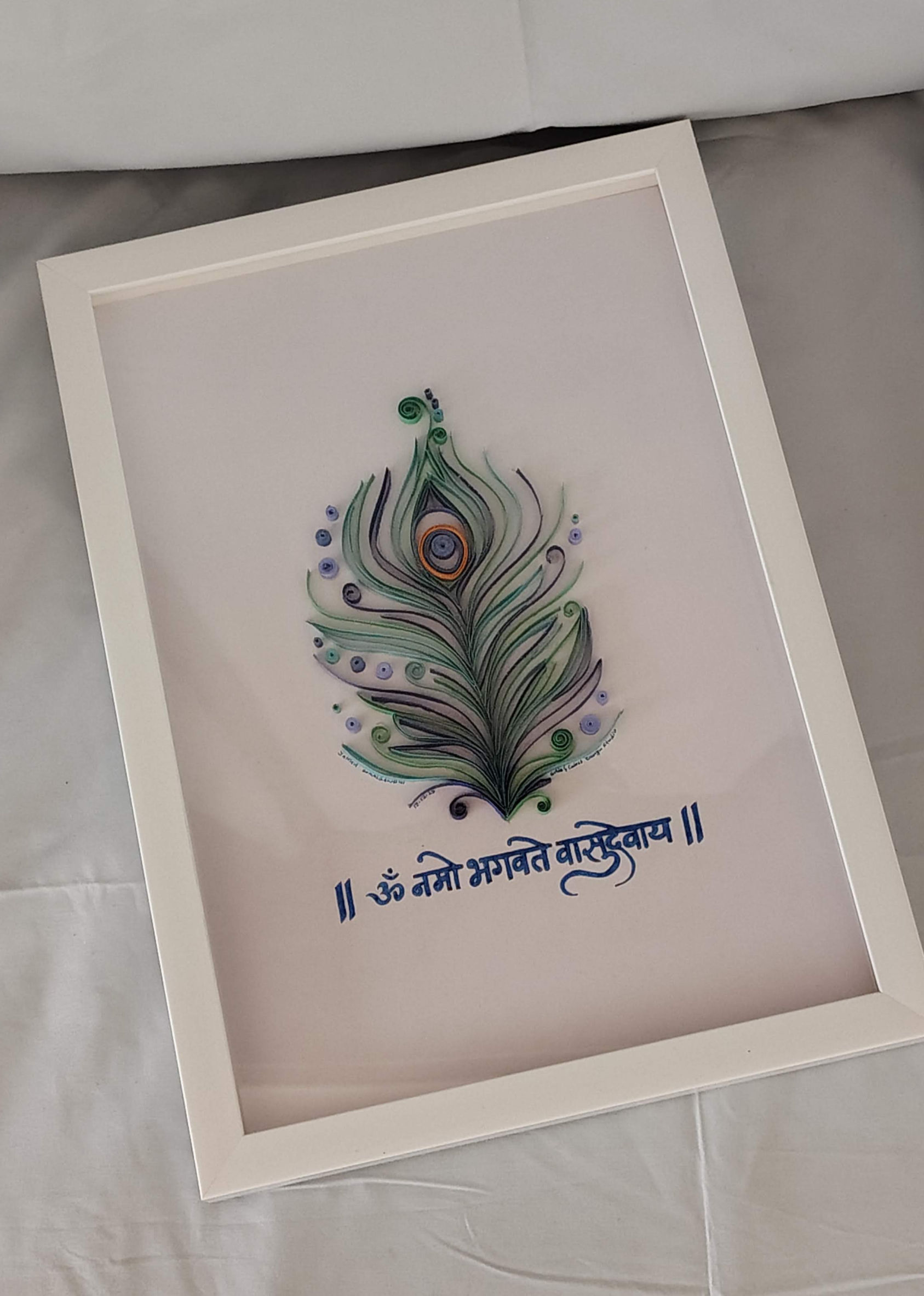Peacock Feather Quilling - Mantra