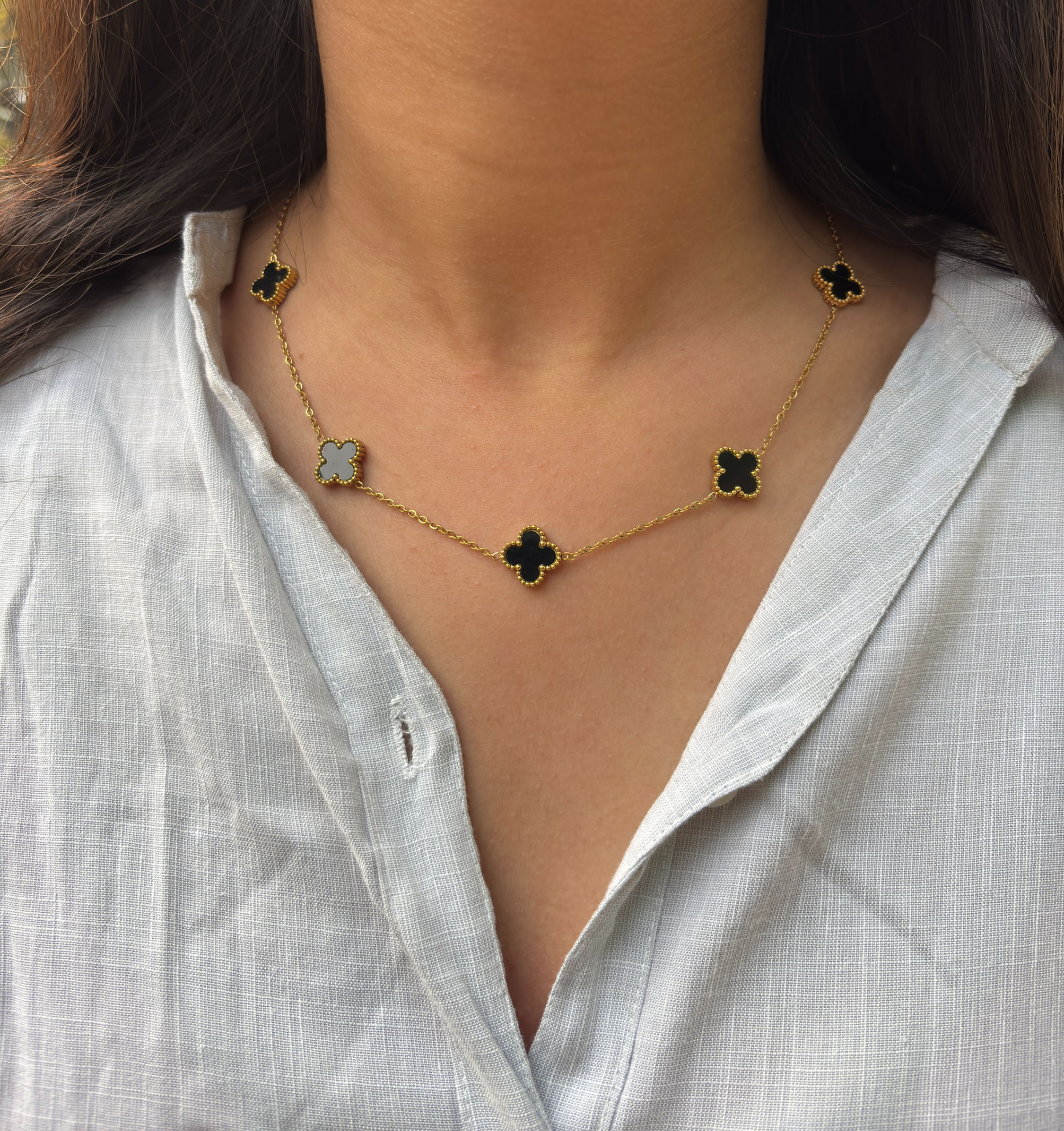 Clover Necklace (Multi charms)