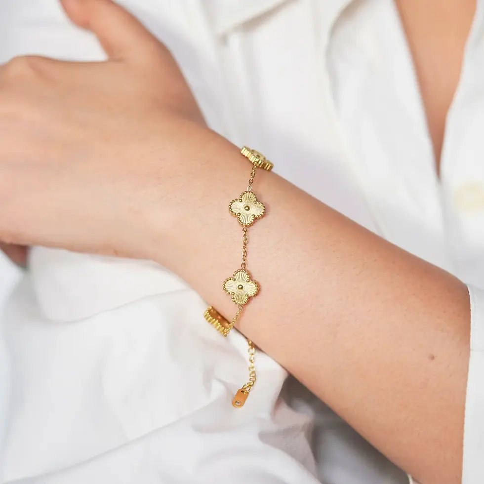 Golden Clover Bracelet